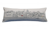 35" White Washington DC Daylight Skyline Lumbar Decorative Pillow - Homeroots - Flyclothing LLC
