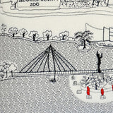 35" White Wichita Daylight Skyline Lumbar Decorative Pillow - Homeroots