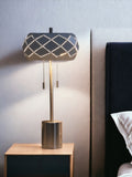 28" Silver Metal Table Lamp With Geometric Laser Cut Metal Shade - Homeroots