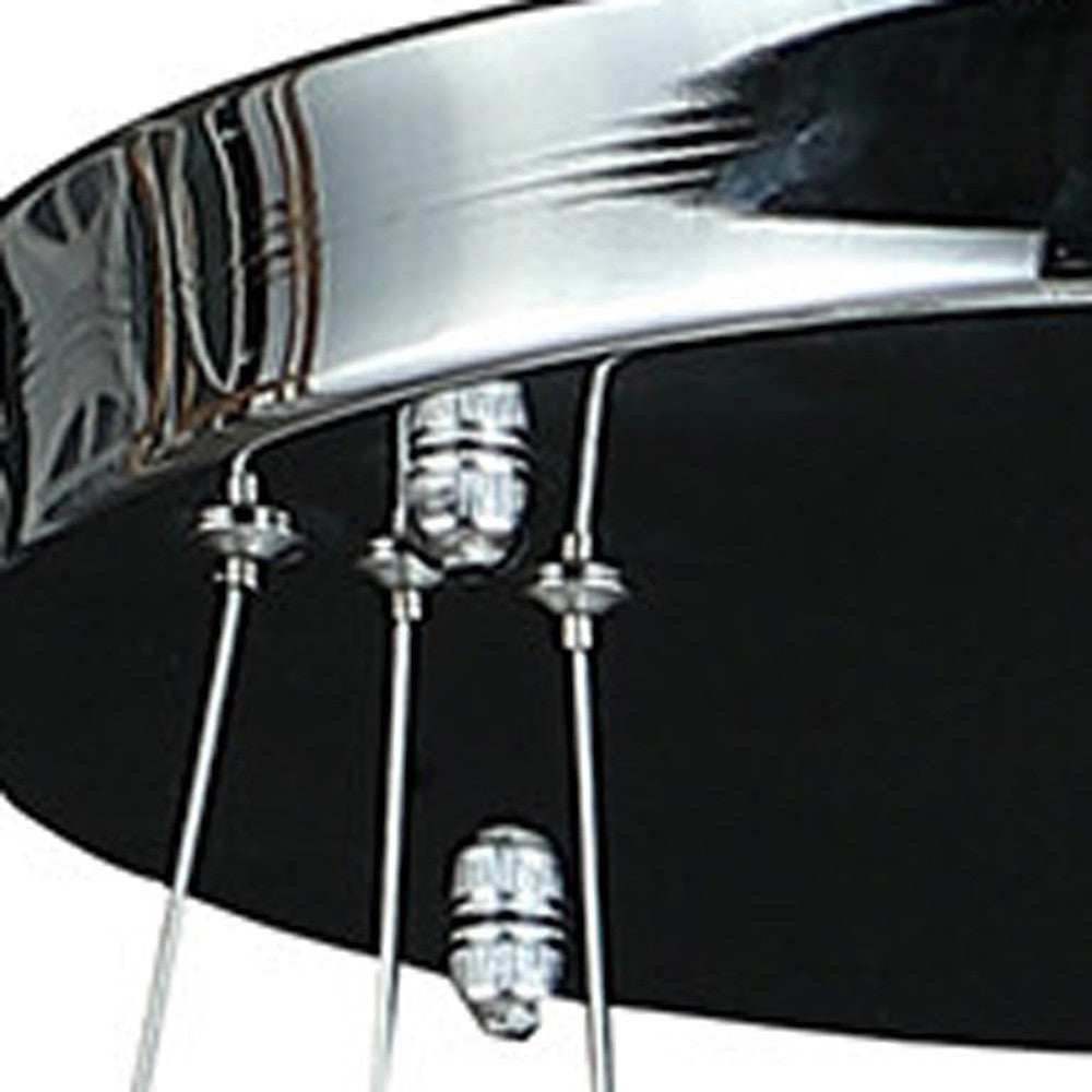 Silver Metal and Crystals LED Dimmable Chandelier - Homeroots - Flyclothing LLC