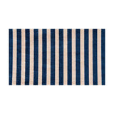 2' X 4' Navy And Sand Striped Tufted Washable Non Skid Area Rug - Homeroots - Flyclothing LLC