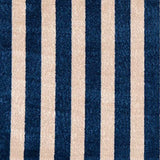 2' X 4' Navy And Sand Striped Tufted Washable Non Skid Area Rug - Homeroots - Flyclothing LLC