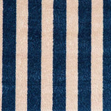 2' X 3' Navy And Sand Striped Tufted Washable Non Skid Area Rug - Homeroots - Flyclothing LLC