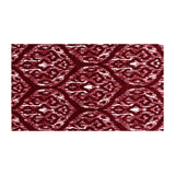 2' X 4' Red And White Ikat Tufted Washable Non Skid Area Rug - Homeroots - Flyclothing LLC
