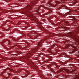 2' X 6' Red And White Ikat Tufted Washable Non Skid Area Rug - Homeroots - Flyclothing LLC