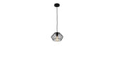 Black Metal Cage Modern Industrial Single Bulb Hanging Pendent Light - Homeroots - Flyclothing LLC