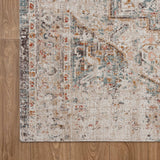 8' X 10' Beige Abstract Stain Resistant Indoor Outdoor Area Rug - Homeroots - Flyclothing LLC