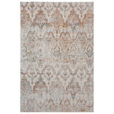 5' X 8' Beige Damask Stain Resistant Indoor Outdoor Area Rug - Homeroots - Flyclothing LLC