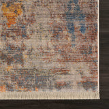 5' X 8' Gray Beige Blue And Yellow Abstract Power Loom Distressed Stain Resistant Area Rug - Homeroots - Flyclothing LLC