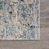 2' X 3' Gray Blue Taupe And Cream Abstract Distressed Stain Resistant Area Rug - Homeroots - Flyclothing LLC