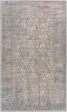2' X 3' Gray Ivory Slate Blue And Wine Red Abstract Distressed Stain Resistant Area Rug - Homeroots - Flyclothing LLC