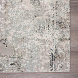 2' X 3' Gray Cream And Taupe Abstract Distressed Stain Resistant Area Rug - Homeroots - Flyclothing LLC