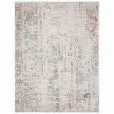 5' X 7' Gray Blue Taupe And Cream Abstract Distressed Stain Resistant Area Rug - Homeroots - Flyclothing LLC