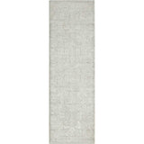 2' X 6' Ivory And Gray Floral Stain Resistant Area Rug - Homeroots - Flyclothing LLC