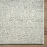 4' X 6' Ivory And Gray Floral Stain Resistant Area Rug - Homeroots - Flyclothing LLC