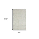 9' X 12' Ivory And Gray Floral Power Loom Distressed Stain Resistant Area Rug - Homeroots - Flyclothing LLC