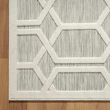 5' X 7' Gray And Ivory Geometric Stain Resistant Indoor Outdoor Area Rug - Homeroots - Flyclothing LLC