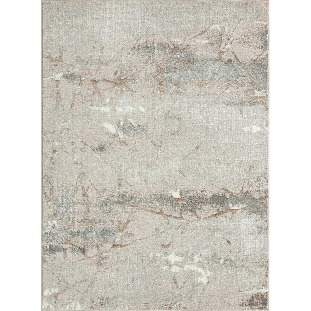 7' X 9' Beige Gray And Brown Abstract Area Rug - Homeroots - Flyclothing LLC