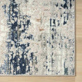 5' X 7' Beige Cream Blue And Gray Abstract Stain Resistant Area Rug - Homeroots - Flyclothing LLC