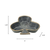 6" Black and Gold Club Cast Iron Vanity Tray - Homeroots - Flyclothing LLC
