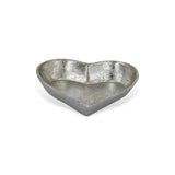 7" Silver Heart Cast Iron Handmade Vanity Tray - Homeroots - Flyclothing LLC