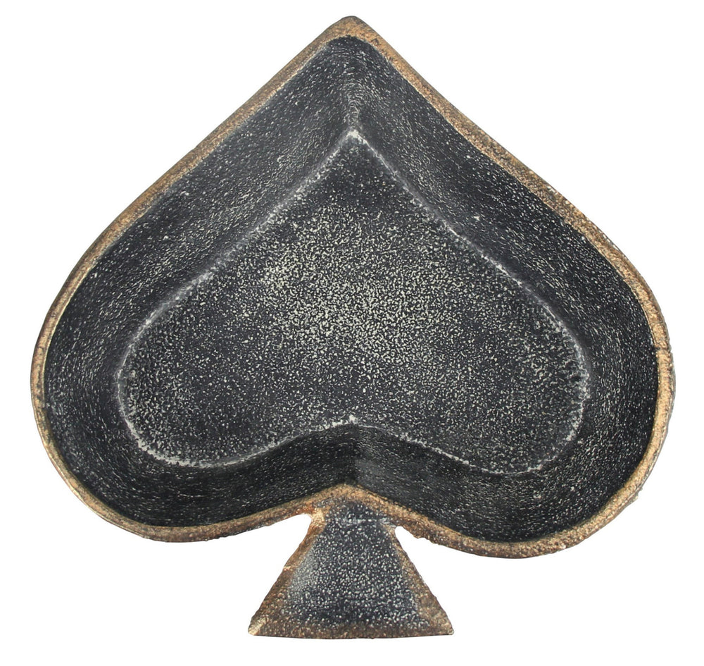 6" Black Novelty Cast Iron Handmade Vanity Tray - Homeroots - Flyclothing LLC