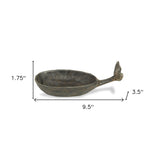 2" Bronze Iron Tabletop Dish Candle Holder - Homeroots - Flyclothing LLC