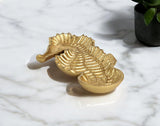 10" Gold Sea Horse Cast Iron Vanity Tray - Homeroots - Flyclothing LLC