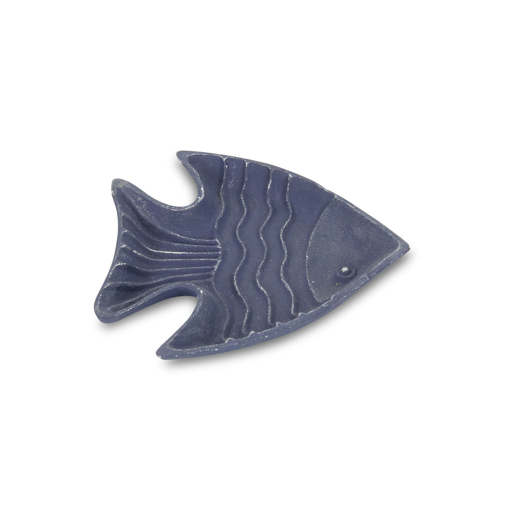 8" Blue Angel Fish Cast Iron Vanity Tray Tray - Homeroots - Flyclothing LLC