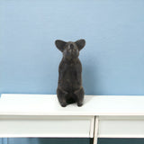 8" Black Rustic Metal Pig Figurine - Homeroots