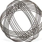 7" Gray Metal Decorative Orb - Homeroots - Flyclothing LLC