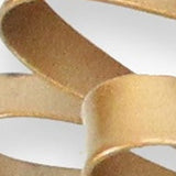 4" Gold Metal Abstract Bloom Painted Sculpture