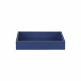 10" Navy Blue Rectangular Wood Handmade Tray - Homeroots - Flyclothing LLC