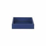 10" Navy Blue Rectangular Wood Handmade Tray - Homeroots - Flyclothing LLC
