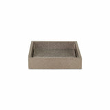 10" Gray Rectangular Wood Handmade Tray - Homeroots - Flyclothing LLC