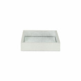 10" Silver Rectangular Wood Handmade Tray - Homeroots - Flyclothing LLC