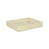 10" White and Gold Rectangular Wood Handmade Serving Tray - Homeroots - Flyclothing LLC