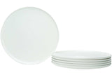 White Six Piece Round Coupe Porcelain Service For Six Dinner Plate Set - Homeroots - Flyclothing LLC