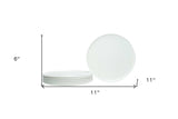 White Six Piece Round Coupe Porcelain Service For Six Dinner Plate Set - Homeroots - Flyclothing LLC