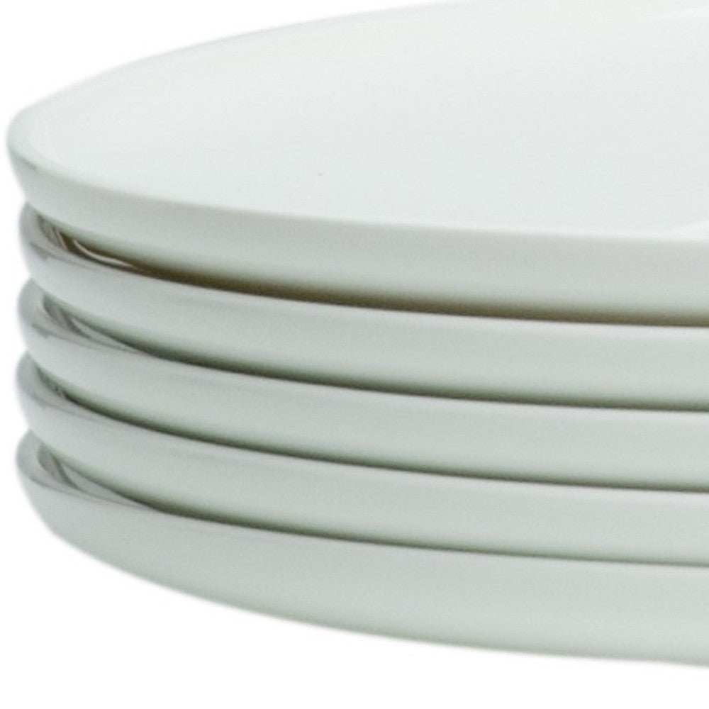White Six Piece Round Coupe Porcelain Service For Six Dinner Plate Set - Homeroots - Flyclothing LLC