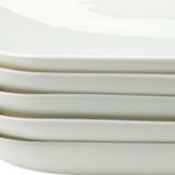 White Six Piece Rectangle Porcelain Service For Six Dinner Plate Set - Homeroots - Flyclothing LLC