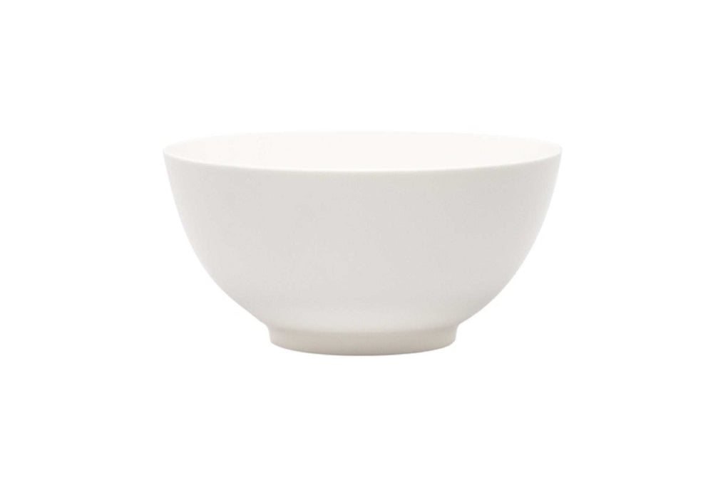 White Porcelain Large Round Serve Bowl - Homeroots - Flyclothing LLC