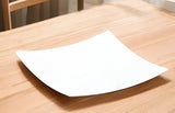 13" White Square Bone China Platter - Homeroots - Flyclothing LLC