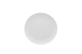 White Six Piece Round Pebbled Porcelain Service For Six Salad Plate Set - Homeroots - Flyclothing LLC