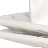 White Six Piece Rectangle Pebbled Porcelain Service For Six Salad Plate Set - Homeroots - Flyclothing LLC