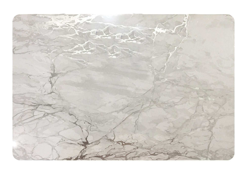 Set of Two Silver Swirl Cork Rectangular Indoor Outdoor Placemats - Homeroots - Flyclothing LLC