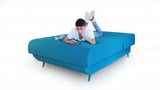 Turquoise Full Adjustable Upholstered Polyester No Bed Frame with Mattress - Homeroots - Flyclothing LLC