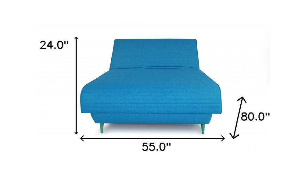 Turquoise Full Adjustable Upholstered Polyester No Bed Frame with Mattress - Homeroots - Flyclothing LLC