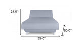 Light Gray Full Adjustable Upholstered Polyester No Bed Frame with Mattress - Homeroots - Flyclothing LLC