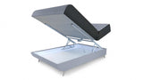 Light Gray Full Adjustable Upholstered Polyester No Bed Frame with Mattress - Homeroots - Flyclothing LLC